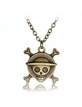 Collier et pendentif - One Piece - Tete de mort Chapeau de paille 1 - Culture-Pop-France