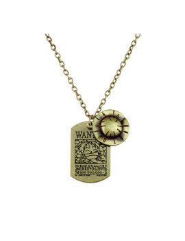 Collier et pendentif - One Piece - Affiche wanted luffy Chapeau de paille 1 - Culture-Pop-France