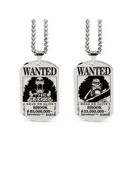 Chaine et pendentif - One Piece - Wanted Brook 1 - Culture-Pop-France