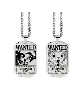 Chaine et pendentif - One Piece - Wanted Chopper 1 - Culture-Pop-France