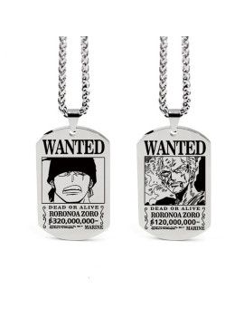 Chaine et pendentif - One Piece - Wanted Zoro 1 - Culture-Pop-France
