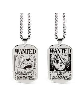 Chaine et pendentif - One Piece - Wanted Sanji 1 - Culture-Pop-France