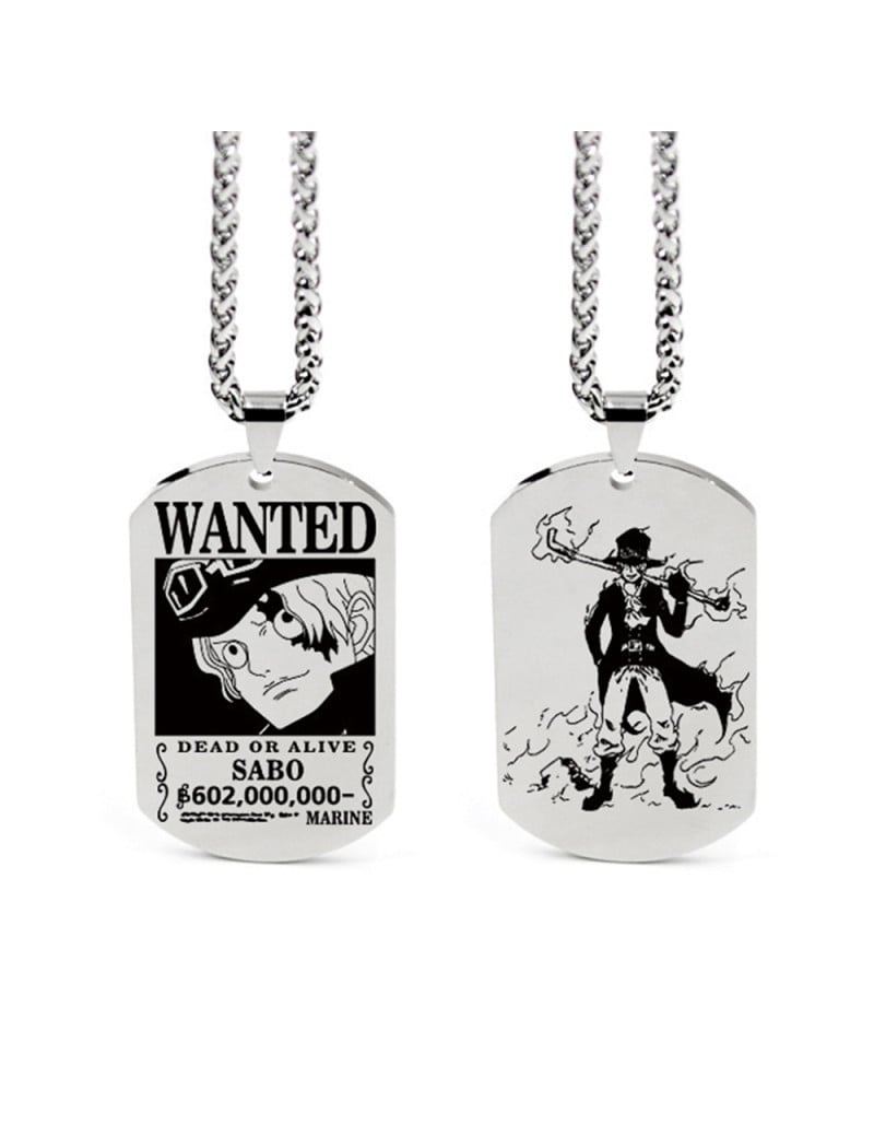 Chaine et pendentif - One Piece - Wanted Sabo
