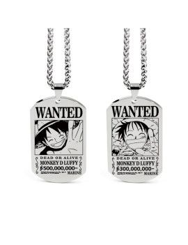 Chaine et pendentif - One Piece - Wanted Luffy 1 - Culture-Pop-France