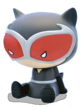 DC COMICS - TIRELIRE CHIBI CATWOMAN Plastoy 1 - Culture-Pop-France