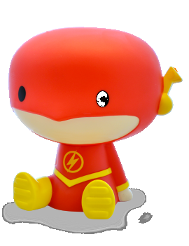 DC COMICS - TIRELIRE CHIBI THE FLASH Plastoy 1 - Culture-Pop-France