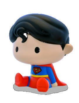 DC COMICS - TIRELIRE CHIBI SUPERMAN Plastoy 1 - Culture-Pop-France