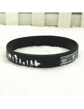 Bracelet Silicone - One Piece noir 1 - Culture-Pop-France