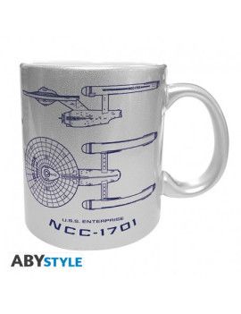 STAR TREK - Mug - 320 ml - Enterprise - subli argenté - boîte ABYstyle 1 - Culture-Pop-France