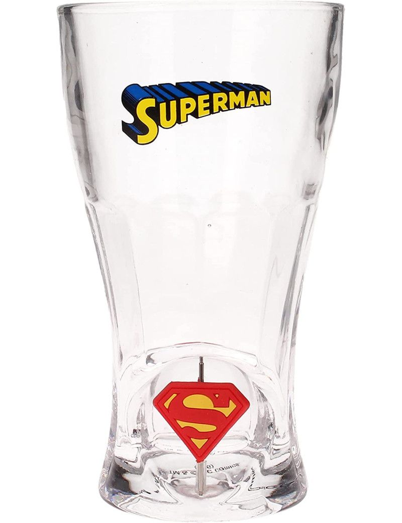 DC - Superman "Logo Rotative" - Verre "9x17x9cm" Sd Toys 1 - Culture-Pop-France DC - Superman "Logo Rotative" - Verre "9x17x9cm" Sd Toys 1 - Culture-Pop-France