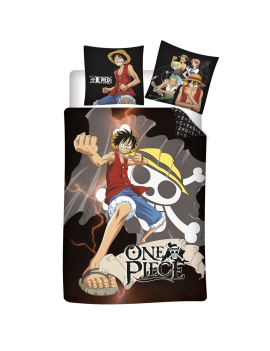 ONE PIECE - Luffy - Parure de lit 140x200cm - '100% microfibre' AyMax 1 - Culture-Pop-France