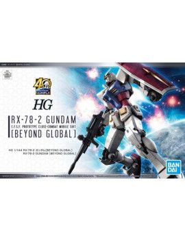GUNDAM - HG 1/144 RX-78-2 Gundam Beyond Global - Model Kit Bandai Model Kit 1 - Culture-Pop-France