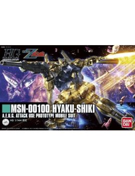 GUNDAM - HGUC 1/144 MSN-00100 Hyaku-Shiki (REPROD) Bandai Model Kit 1 - Culture-Pop-France