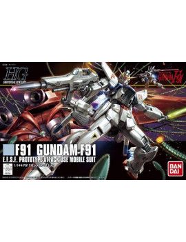 GUNDAM - Model Kit - HGUC 1/144 - Gundam F91 - 13cm Bandai Model Kit 1 - Culture-Pop-France