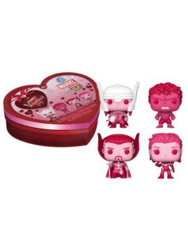 MARVEL CLASSICS - Pocket Pop Keychain Valentine - Box 4 Pieces Funko 1 - Culture-Pop-France