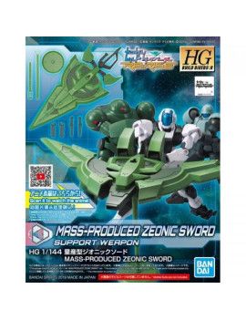 GUNDAM - HG 1/144 Mass-Produced Zeonic Sword - Model Kit Bandai Model Kit 1 - Culture-Pop-France