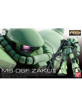 GUNDAM - RG 1/144 MS-06F Zaku II - Model Kit 13cm Bandai Model Kit 1 - Culture-Pop-France