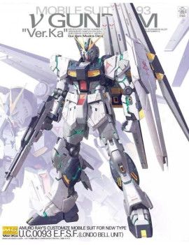 GUNDAM - Model Kit - MG 1/100 - NU Gundam Version KA - 18 CM Bandai Model Kit 1 - Culture-Pop-France