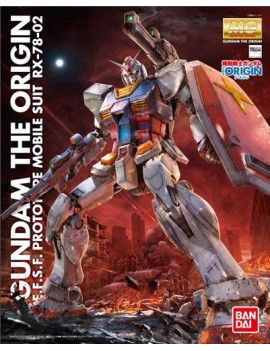 GUNDAM The Origin - Model Kit - MG 1/100 - RX-78-02 Gundam Bandai Model Kit 1 - Culture-Pop-France