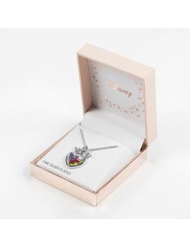 DISNEY - Tiare - Collier en Laiton Plaqué Argent   Pierre 1 - Culture-Pop-France