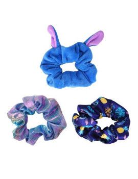 STITCH - Accessoires Cheveux "Chouchou" Soyeux - 3 Pc 1 - Culture-Pop-France