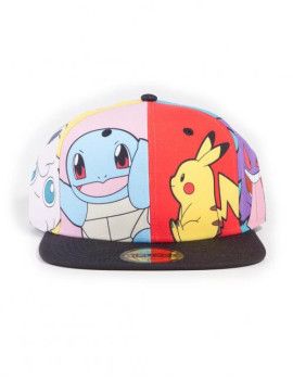 POKEMON - Multi Pop Art - Casquette Snapback Difuzed 1 - Culture-Pop-France