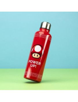 SUPER MARIO - Power Up - Gourde en métal 500ml Paladone 1 - Culture-Pop-France
