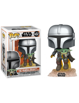 THE MANDALORIAN - POP N° 402 - Mando Flying w/ Jet Pack Funko 1 - Culture-Pop-France