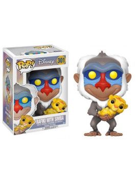 DISNEY - Lion King - POP N° 301 - Rafiki with Simba REPROD Funko 1 - Culture-Pop-France