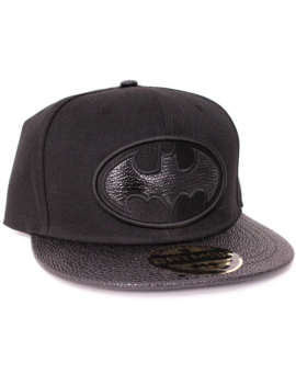 BATMAN - Casquette Leather Logo Cotton Division 1 - Culture-Pop-France