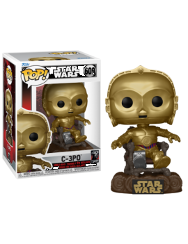 STAR WARS 6 "40EME ANNIVERSAIRE" - POP N° 609 - C3PO sur Chaise Funko 1 - Culture-Pop-France