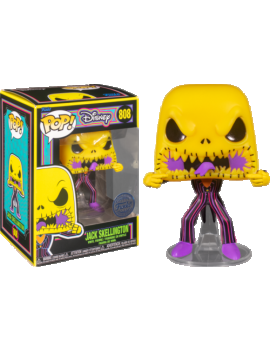 NIGHTMARE BEFORE CHRISTMAS - POP N° 808 - Scary Face Jack BLKLT Funko 1 - Culture-Pop-France