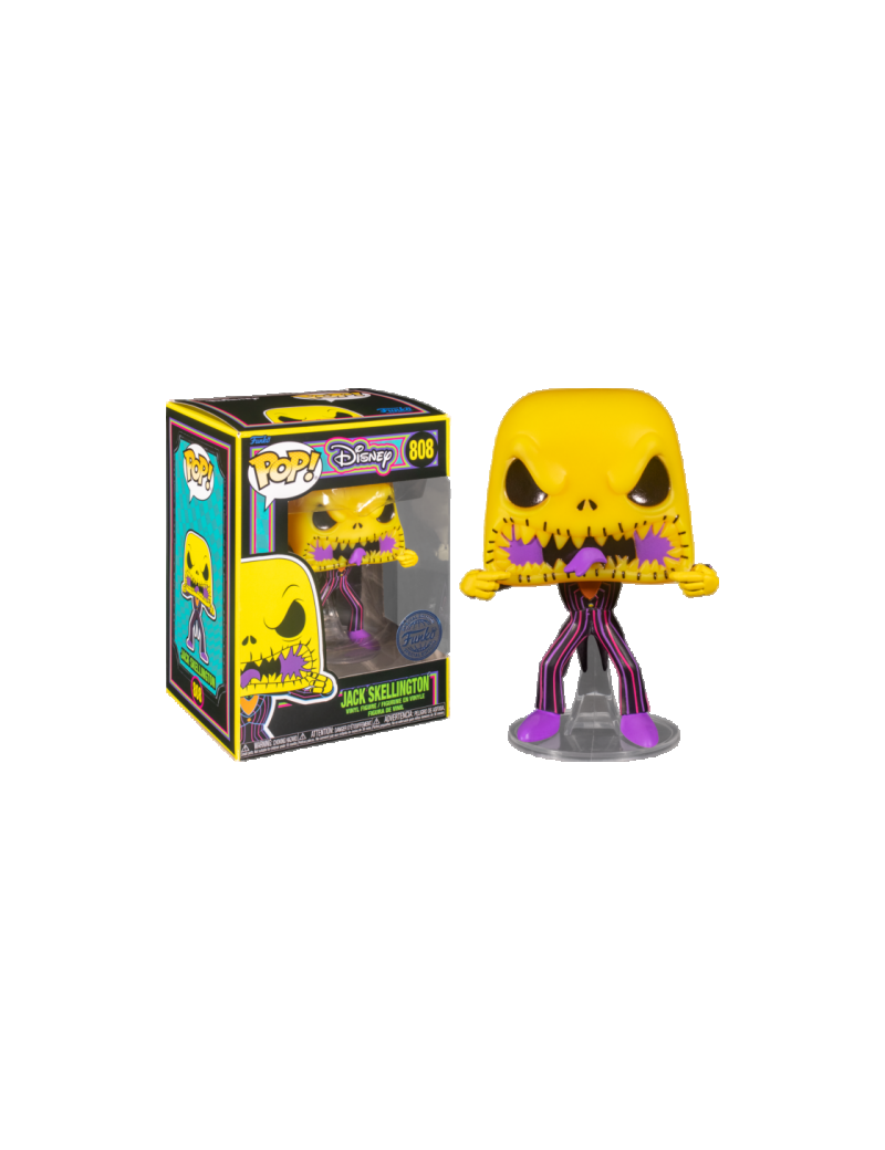 NIGHTMARE BEFORE CHRISTMAS - POP N° 808 - Scary Face Jack BLKLT Funko 1 - Culture-Pop-France NIGHTMARE BEFORE CHRISTMAS - POP N° 808 - Scary Face Jack BLKLT Funko 1 - Culture-Pop-France