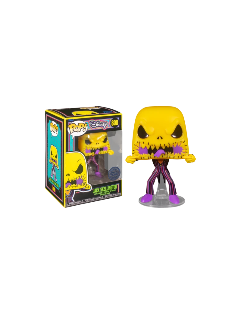 NIGHTMARE BEFORE CHRISTMAS - POP N° 808 - Scary Face Jack BLKLT Funko 1 - Culture-Pop-France NIGHTMARE BEFORE CHRISTMAS - POP N° 808 - Scary Face Jack BLKLT Funko 1 - Culture-Pop-France