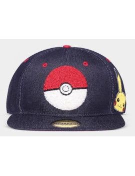 POKEMON - Denim - Casquette Difuzed 1 - Culture-Pop-France