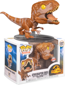 JURASSIC WORLD 3 - POP Movies N° 1217 - Atrociraptor "Rouge" Funko 1 - Culture-Pop-France