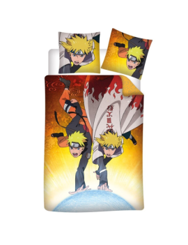 NARUTO - Minato & Naruto -Parure de lit 140x200cm - '100% microfibre' 1 - Culture-Pop-France