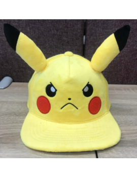 POKEMON - Casquette Novelty Plush - Pikachu Faché Difuzed 1 - Culture-Pop-France