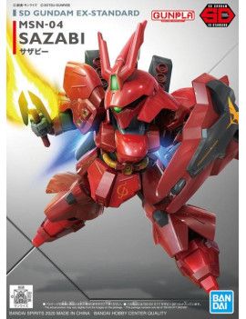 GUNDAM - SD EX Standard Sazabi Gundam SD - Model Kit Bandai Model Kit 1 - Culture-Pop-France