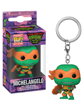 TORTUES NINJAS MAYHEM - Pocket Pop Keychains - Michelangelo Funko 1 - Culture-Pop-France