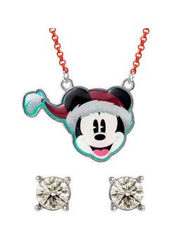 MICKEY - Set de Noël - Collier   1 Paire de Clous d'Oreilles 1 - Culture-Pop-France