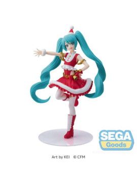 HATSUNE MIKU - Noël 2023 - Statuette Luminasta 20cm Sega 1 - Culture-Pop-France