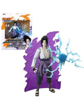 NARUTO - Sasuke avec effet transf. - Figurine Anime Heroes Beyond 17cm Bandai Red 1 - Culture-Pop-France