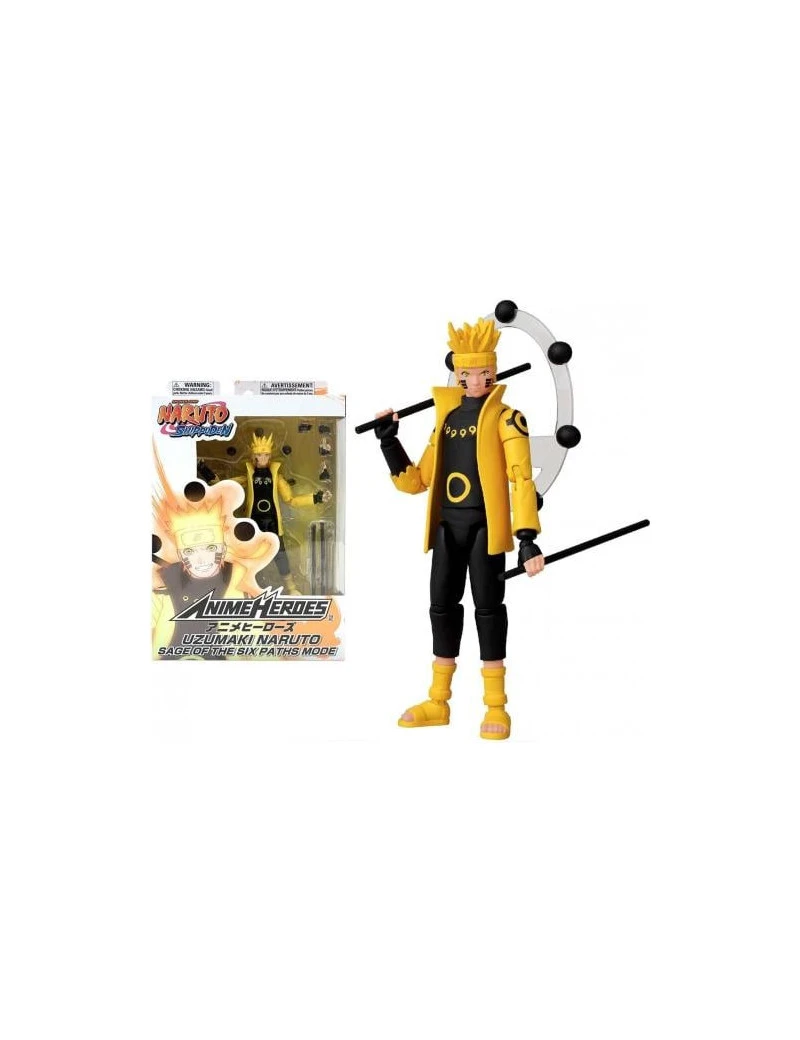 NARUTO - Naruto Sage of Six Paths Mode - Figurine Anime Heroes 17cm Bandai Red 1 - Culture-Pop-France NARUTO - Naruto Sage of Six Paths Mode - Figurine Anime Heroes 17cm Bandai Red 1 - Culture-Pop-France