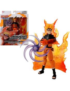 NARUTO - Naruto avec effet transf. - Figurine Anime Heroes Beyond 17cm Bandai Red 1 - Culture-Pop-France