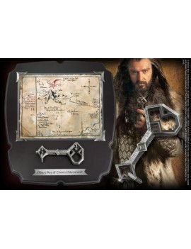 LE HOBBIT - Clé et carte de Thorin Ecu-de-chêne - Réplique 1/1 Deluxe Noble Collection 1 - Culture-Pop-France