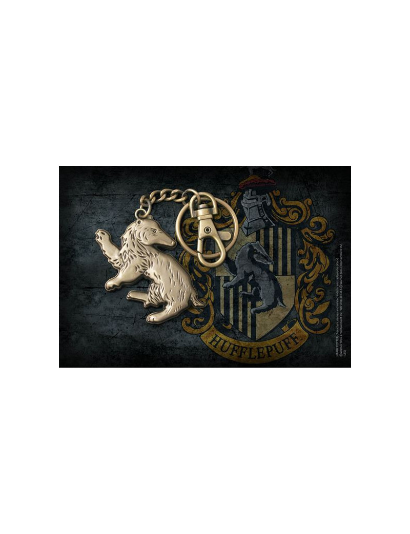 Porte clé emblème poufsouffle - Harry Potter