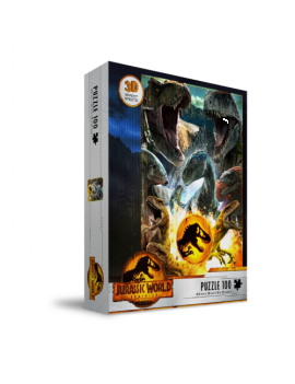 JURASSIC WORLD - Compo Carnivore - Puzzle Effet 3D 100P Sd Toys 1 - Culture-Pop-France