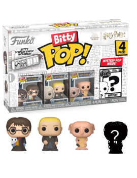 HARRY POTTER - Bitty Pop 4 Pack 2.5cm - Harry en robe avec écharpe Funko 1 - Culture-Pop-France