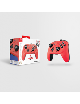 Official Deluxe  Audio Wired Red Controller - Nintendo Switch PDP 1 - Culture-Pop-France